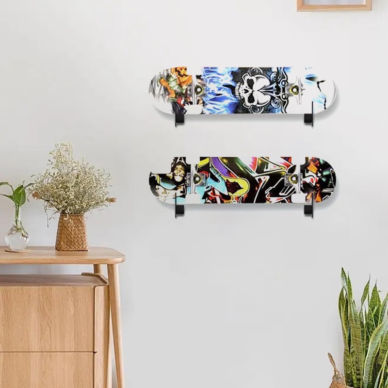 Acrylic Skateboard Wall Mount, Robust Skateboard Mount Wall, Also Suitable