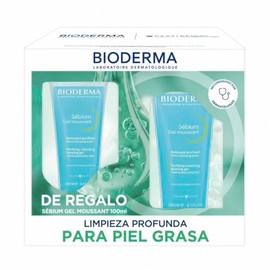 BIODERMA, Kit Limpieza Profunda, Sébium Gel Moussant, Limpiador Facial, Skincare Piel Grasa, 2 Tamaños, 100ML y 200ML