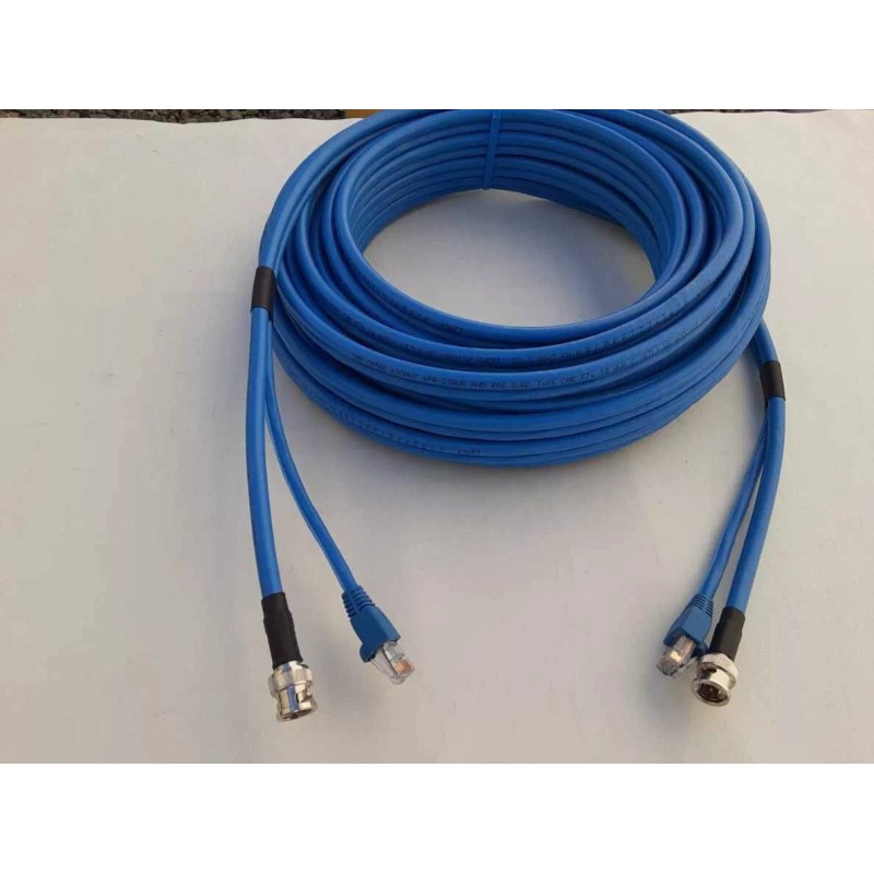 Unbranded 125 FT 3G HD-SDI RG6/CAT6 Ethernet- COMBO Cable Siamese