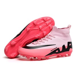 sudorun Football Boots Men Children Artificial Grass Football Shoes Indoor Shoes For Boys Girls AG FG TF Turf Training Shoes, 2039t Ag Kids Pink