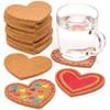 Baker Ross AW103 Heart Cork Coasters Class pack (Pack of