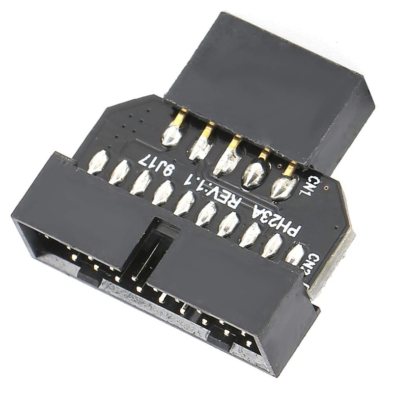 Luqeeg USB 2.0 9PIN Header to USB 3.0 19P Plugin