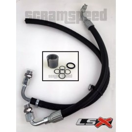 Scram Speed 79-97 Mustang LS Swap Power Steering hose and pressure reduction kit LSX LS1 LS6