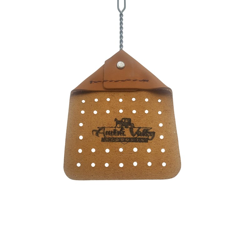 Amish Valley Products Leather Fly Swatter Handcrafted Wire Handle Flyswatter