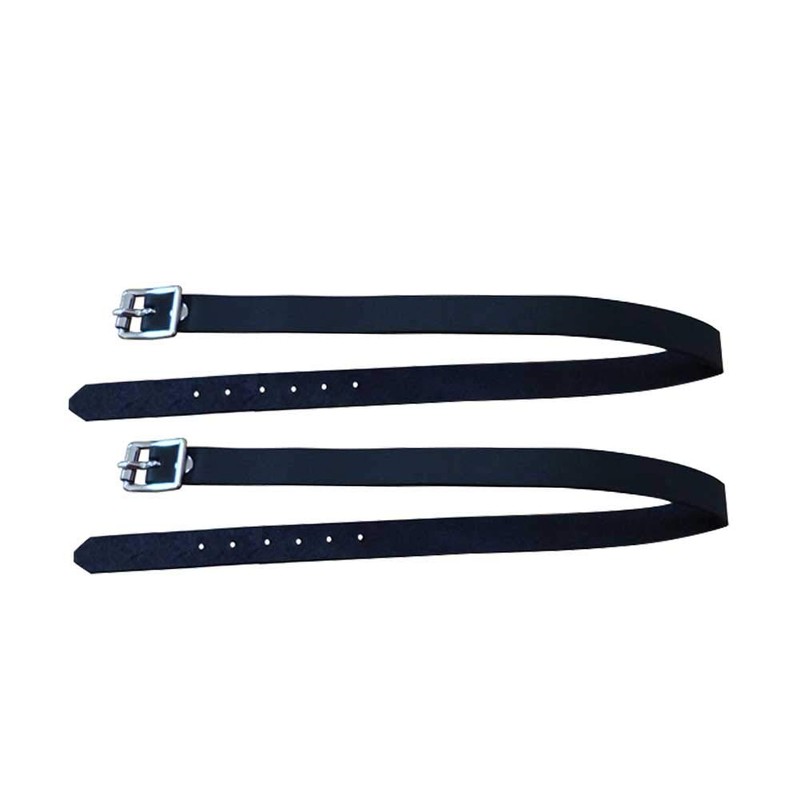 Faderr Equestrian Leather Spur Straps with Buckle, Solid Spur Strap