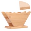 Bamboo Coffee Filter Paper Holder Hand Drip Coffee Filter Paper