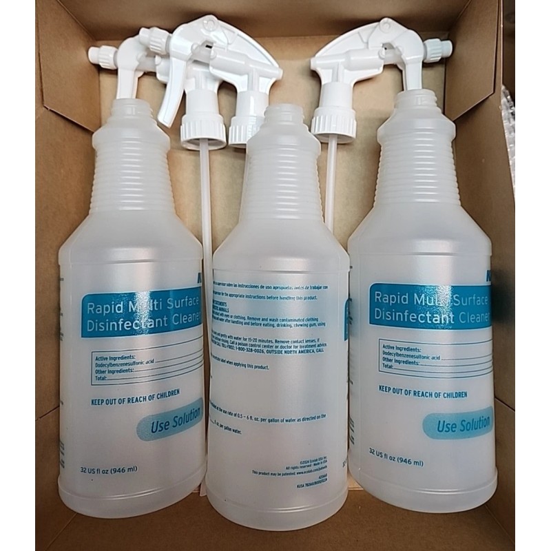Kay Rapid Multi Surface Disinfectant Cleaner Spray Bottle/Box of 3/04126-055