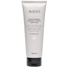 Natio Australia Treatments Marine Mineral Overnight Repair Sleep Mask 100g - Supports Skin Renewal While You Sleep, Mineral & Vitamin Rich Sea Kelp, Hyaluronate & Shea Butter - Intensive Overnight Skin Mask to Plump and Repair Skin for All Skin Types - M