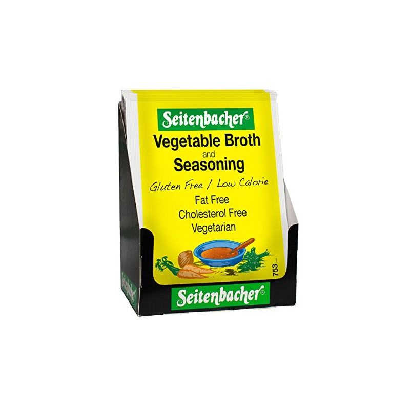 Seitenbacher Vegetable Broth Mix - Packets, 0.80-Ounce Packages (Pack of