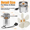 S1200A000 Quiet Bathroom Vent Fan Motor Replacement Compatible with Br-oan