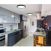 Laiyidia 6-Pack 12 Inch Black Led Flush Mount Ceiling Lights,