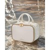 Prite Makeup Bag Cosmetic Bag Large Capacity Side Openings Travel