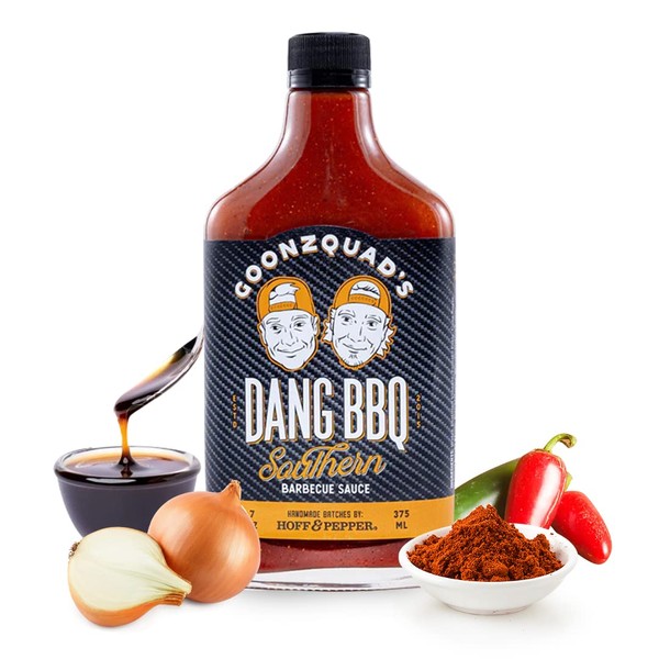 Hoff & Pepper Hoff and Pepper Goonzquad Dang BBQ Southern Barbecue Sauce | Hickory Smoke Tangy Barbecue Sauce Handmade in Tennessee, 12.7 fluid_ounces, 1.0 count, 0.29 kilograms