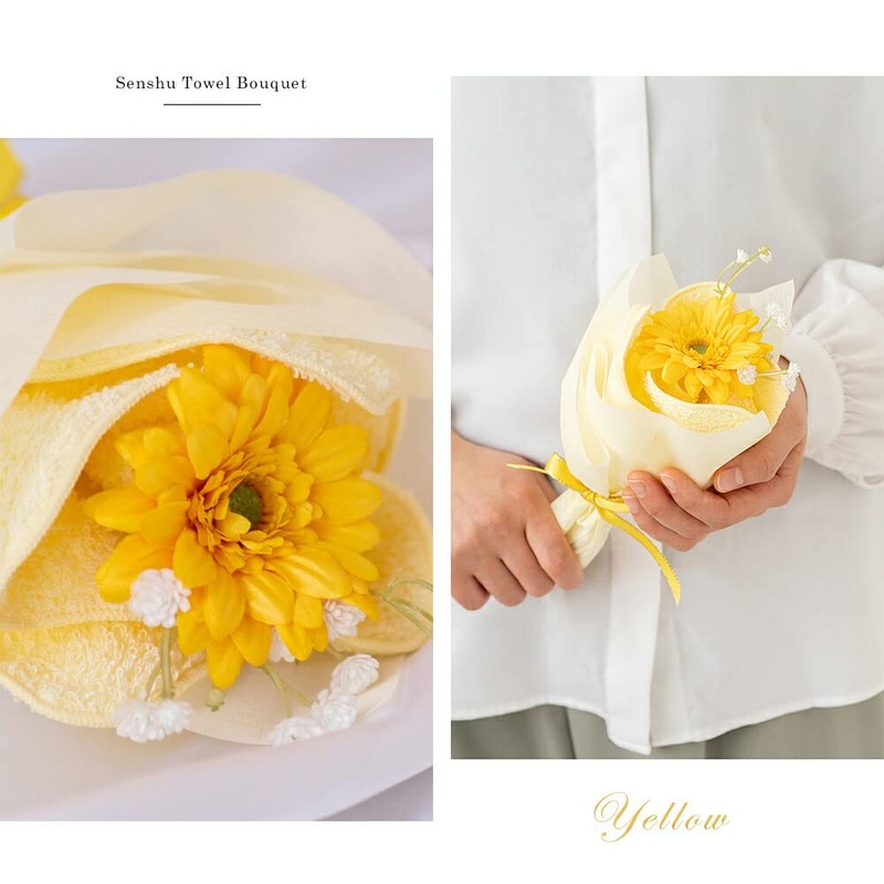 Yume Gift Bouquet Towel, 5 Colors, Senshu Towel, Flower Bouquet,