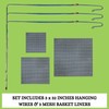 DESQUIGGLE Set of 3 Strong Wooden Orchid Baskets with Hangers,