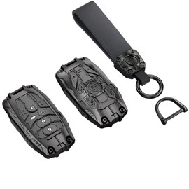Heavy Metal Key Fob Cover Case Protector for Honda Key Fob Cover with Keychain,Stylish and Durable Protection Key Case Compatible with Civic CR-V Accord HR-V Pilot Odyssey Key shell Accessories
