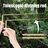 Kopinma 2PCS Dowsing Rods, Retractable Divining Rods, Portable Pen Shape