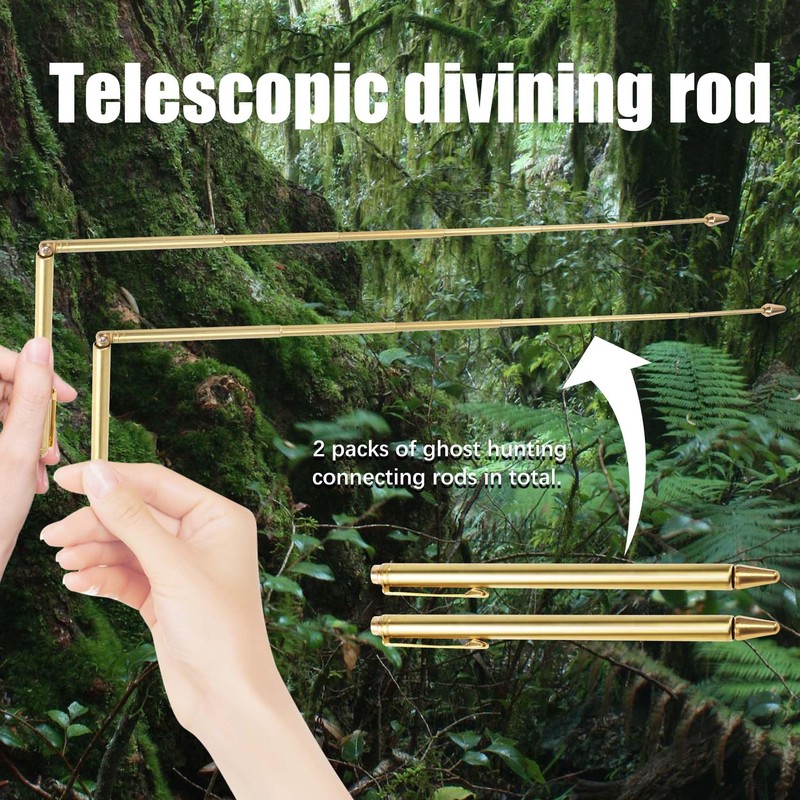 Kopinma 2PCS Dowsing Rods, Retractable Divining Rods, Portable Pen Shape
