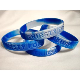 Unspecified Christian Silicone Wristband Bracelet Sunday School THIRSTY FOR GOD - 20 Bands
