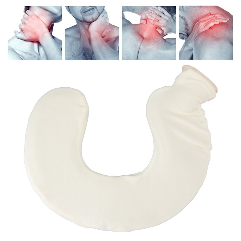 U Shaped Hot Water Bottle Warm Neck Soft Rubber Hot