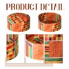 2 Pcs African Kente Pattern Kufi Hat Men Kente African
