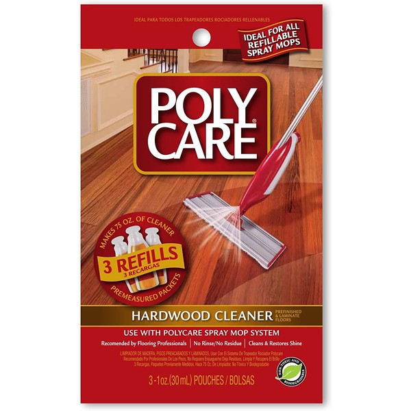 Polycare® Hardwood Cleaner Refills for Polycare Spray Mop