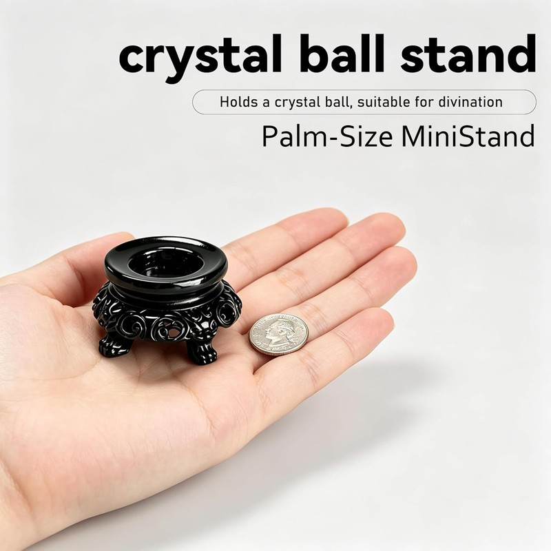 2in Crystal Ball Stand, Sturdy Desktop Ornament Display Pedesta