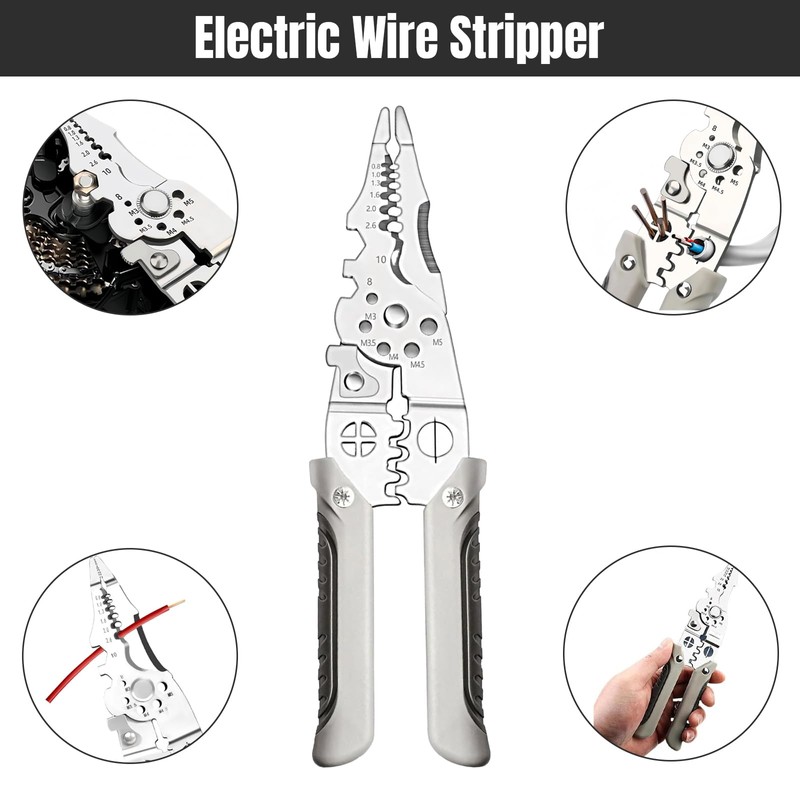 27 in 1 Multifunctional Wire Stripper Crimper Cable Cutter Pliers,Multifunctional