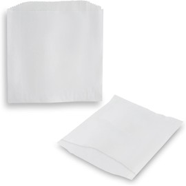 MT Products White Wax Cookie Bags 6" x 6.5" - Grease Resistant Paper Bakery Bags - Pack of 450