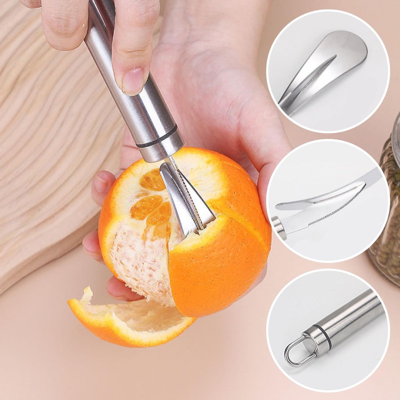 TVSVKWE 2 Pieces Peeling Tools, Stainless Steel Fruit Tools, Fruit