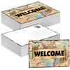Qeeenar 100 Pcs Welcome Postcards Stamps for Student Kids Bulk