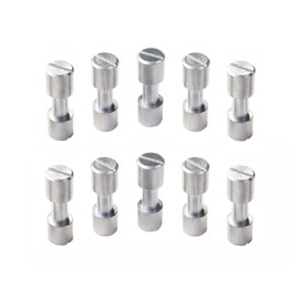 SICOLAS 10 Sets Bracket Corby Bolt Fasteners Lock Rivets, Knife Shaft Pivot Pin Screws, DIY Tool Handle Fastener Studs,Countersunk Head 8mm (Stainless steel)