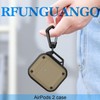 RFUNGUANGO for AirPods Case, Magnetic Lid,Military Grade Anti-Fall Soft TPU