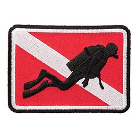 Scuba Flag & Diver Patch, Diver Down Flag Patches