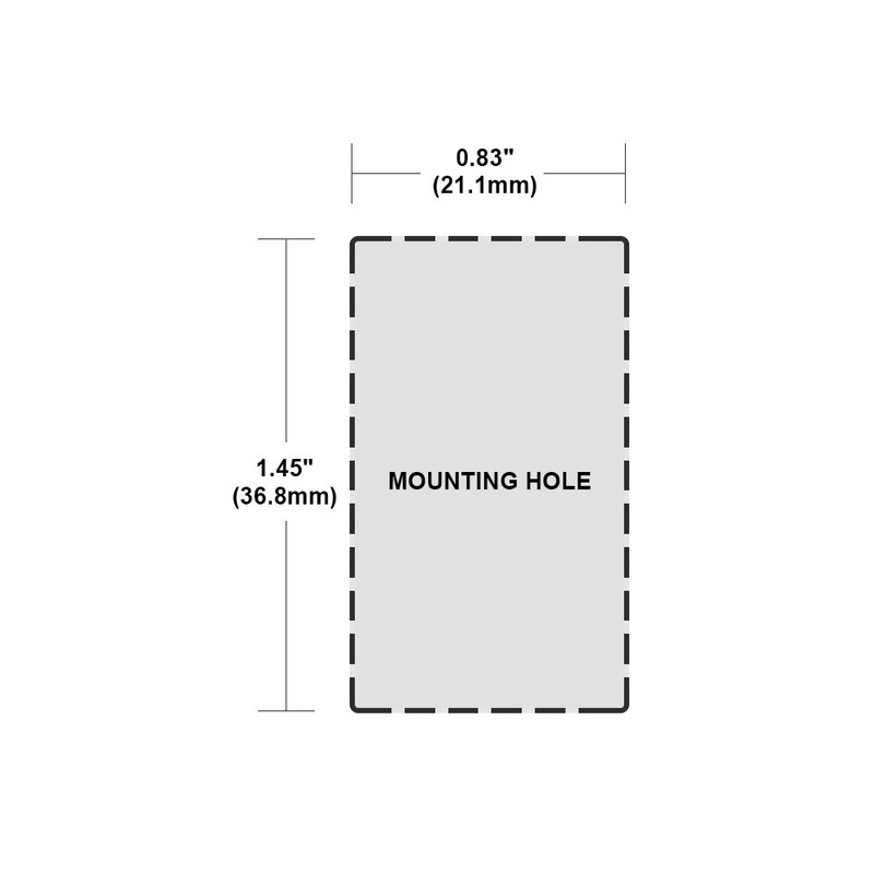 Contura II Carling Rocker Switch - Illuminated Red - V1D1,