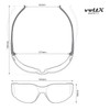 3 x voltX ‘GRAFTER’ Lightweight Industrial Safety Glasses, UKCA &