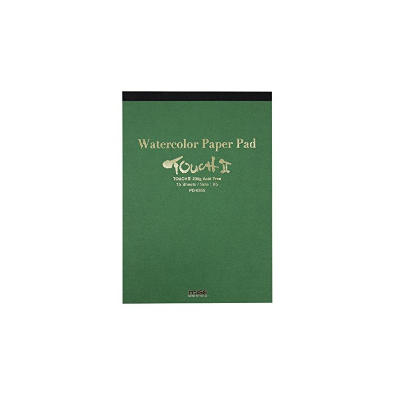 Create Muse PD-6355 Watercolor Paper Touch II Pad, B5, 8.1
