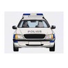 'Police Car Front' Temporary Tattoo - Water Resistant, Skin-Safe, Non-Toxic