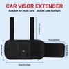 BGMTIMAI Car Sun Visor Organizer with Extendable Sunshade,Upgraded Version Multi-Pocket