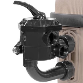 XtremepowerUS Replacement Side Mount Valve Compatible with SP0715XR50 Pro Series Sand Filters, 1.5" Ports, Multi-Port ABS Plastic & Steel Valve