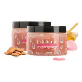 2 Piezas De Exfoliante Corporal Hidratante Almendra Y Miel