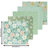 Gnognauq 6Pcs 18 x 22 Inches Floral Cotton Fabric Fat