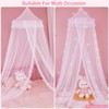 Beinou Bed Canopy for Girls with Timer Remote Canopy Bed