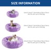 BVAGSS Small Dog Bed,Anti-Anxiety Donut Cuddler Cozy Soft Round Bed,Calming
