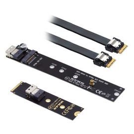 xiwai NGFF M-Key NVME Male to Female Extension Cable 40cm with SFF-8654 Connector for Mainboard SSD 2280/22110