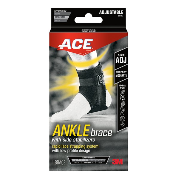 Ace Ankle Support with Adjustable Side Stabilizers