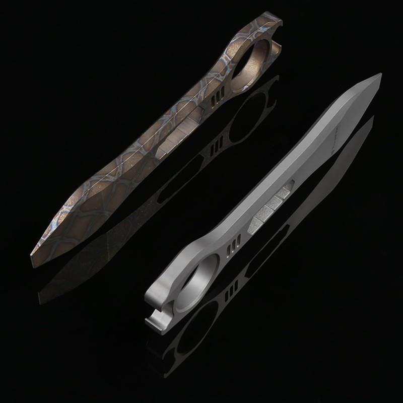 Hamans Titanium EDC Pry Bar Multi Tool Bottle Opener Nail