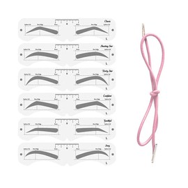 KKPLZZ Plastic Eyebrow Mold, PEVA Soft Shaper DIY Model With Elastic Band, Assist Makeup Tools for Beginner