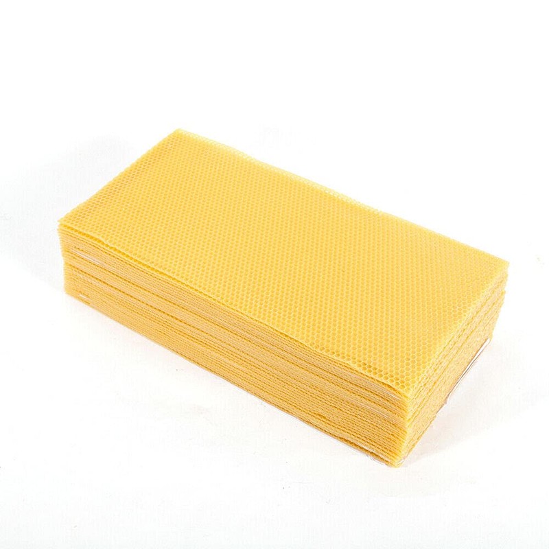 VPABES 30PCS Beeswax Sheets Natural Beewax Foundation Sheets for Honey