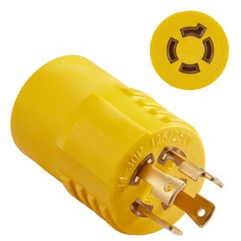 Suplevel 30 Amp to 20 Amp Generator Adapter NEMA L14-30P to L14-20R, 4-Prong 30Amp 125/250Volts Generator Locking Male Plug to 4-Prong 20Amp 125/250Volts Generator Locking Female Connector Adapter